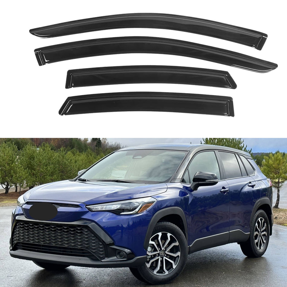 Window Visors for Toyota Corolla Cross 2022-2024, 4-Piece