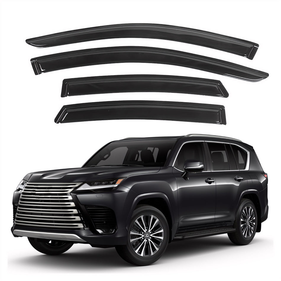 Window Visors for Lexus LX Series 2022-2024 & Lexus J310 2022-2024, 4-Piece