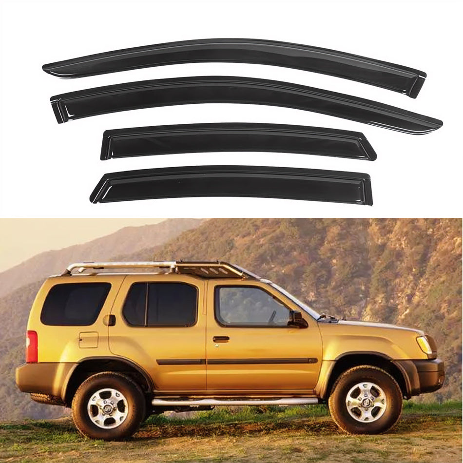 Window Visors for Nissan Xterra 2000-2004, 4-Piece