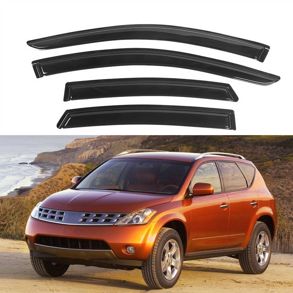 Window Visors for Nissan Murano 2003-2007, 4-Piece