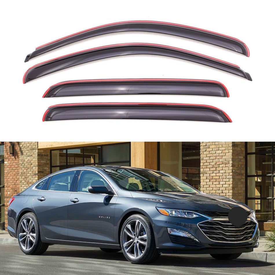 Window Visors for Chevrolet Malibu 2016-2021 (Excludes 2016 Limited Model), 4-Piece