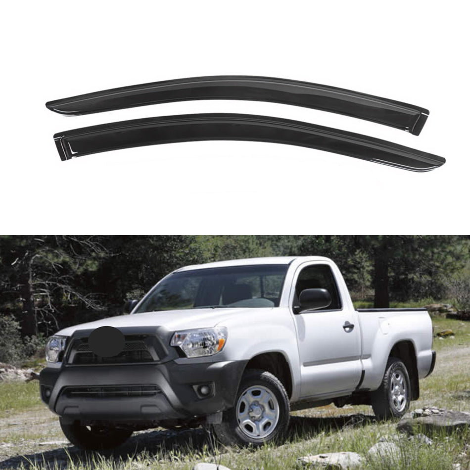 Window Visors for Toyota Tacoma Regular Cab 2016-2023, 2-Piece