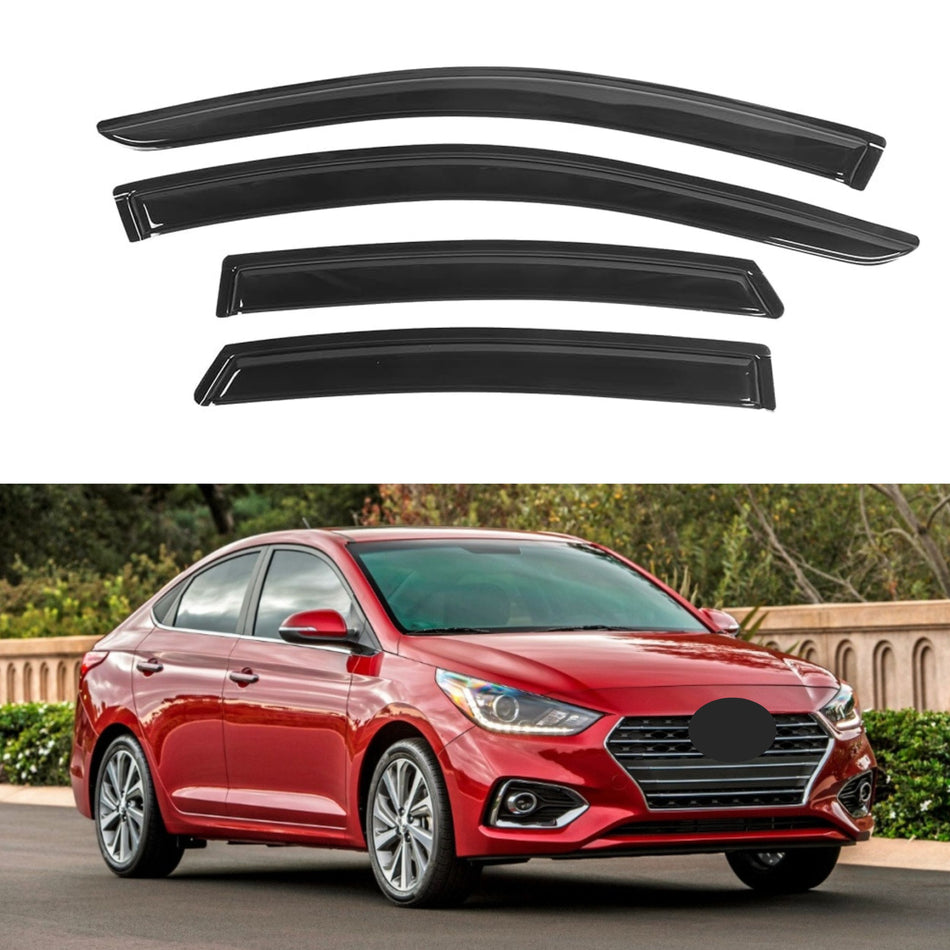 Window Visors for Hyundai Accent 2018-2023, 4-Piece