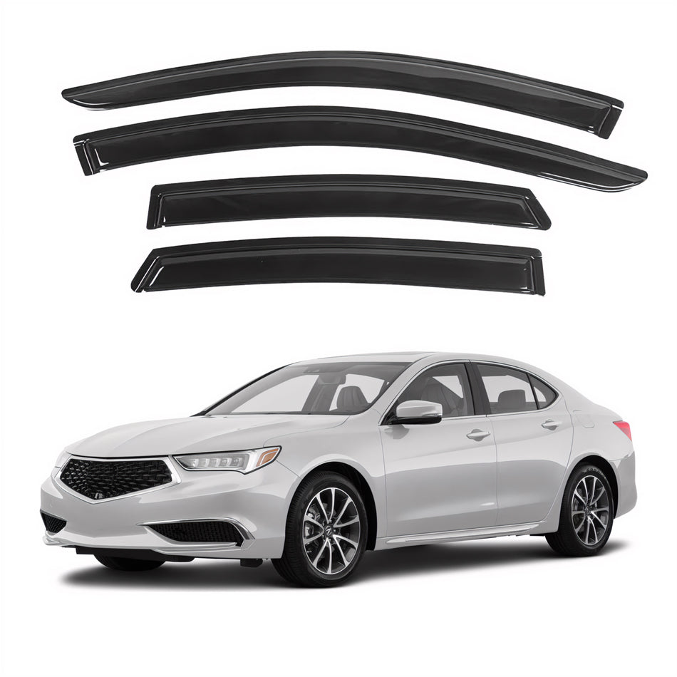 Side Window Deflectors for Acura TLX 2015-2020, 4-Piece