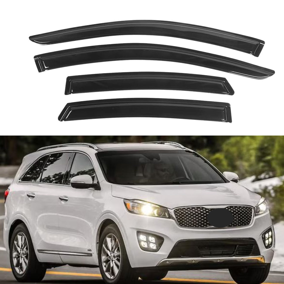 Window Visors for Kia Sorento 2011-2015, 4-Piece