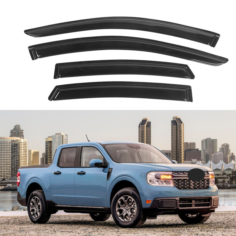 Side Window Deflectors for Ford Maverick XL XLT Lariat 2022-2024, 4-Piece