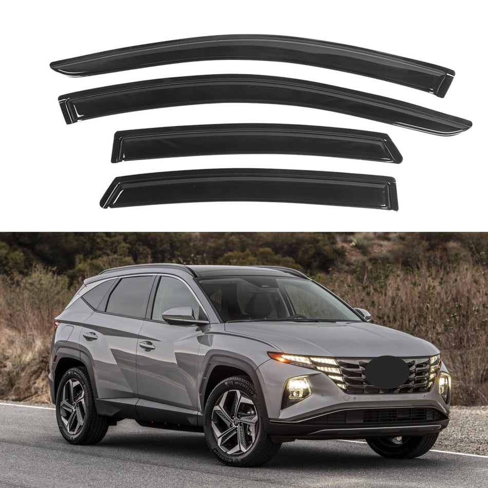 Window Visors for Hyundai Tucson 2021-2024, 4-Piece