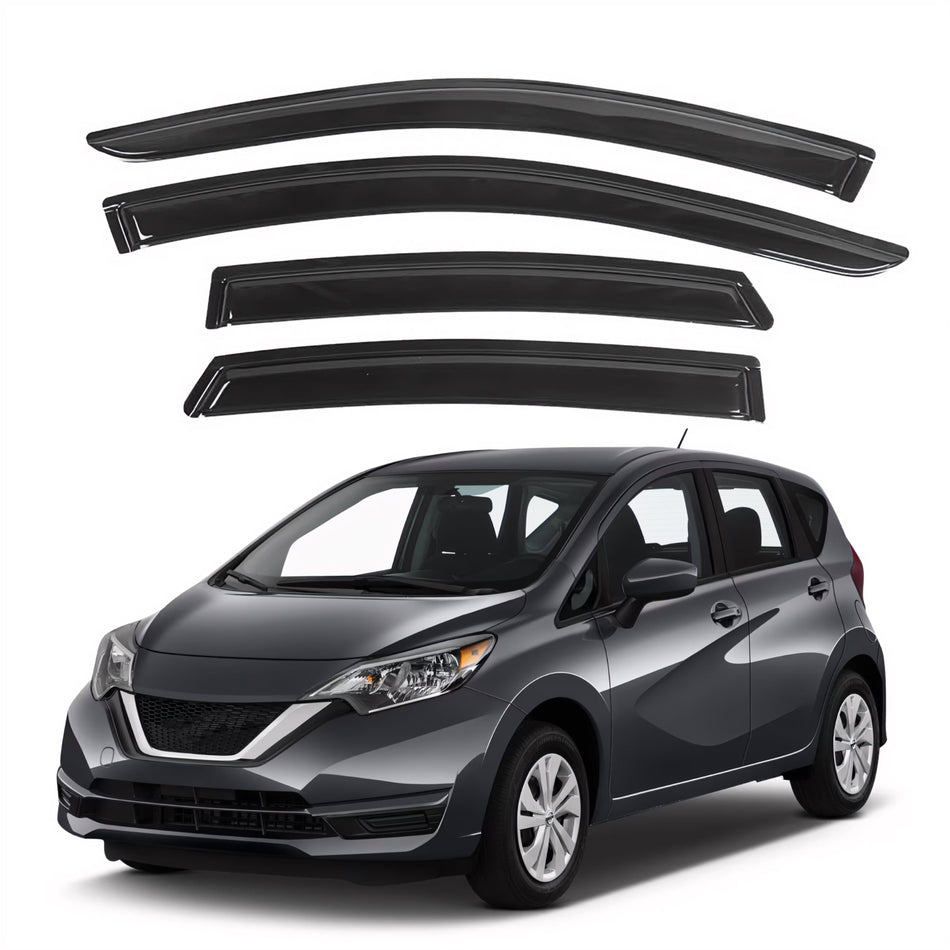 Window Visors for Nissan Versa Note Hatchback 2014-2019, 4-Piece