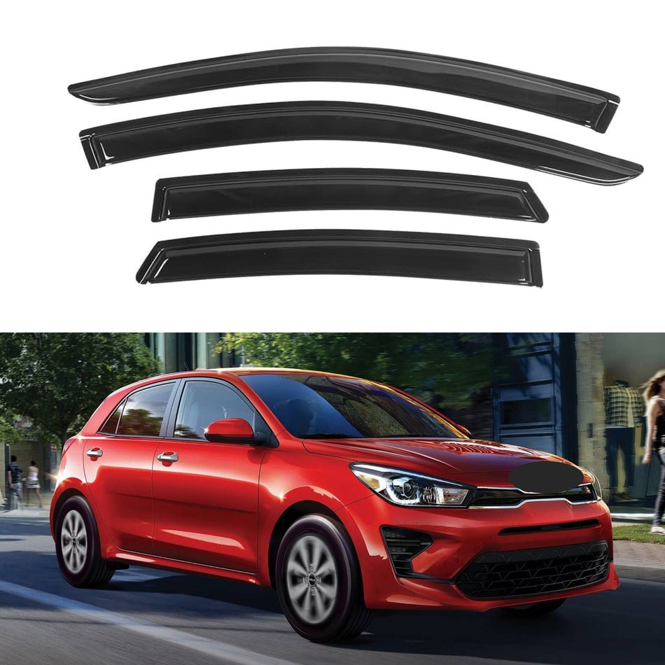 Window Visors for Kia Rio Hatchback 2018-2023, 4-Piece