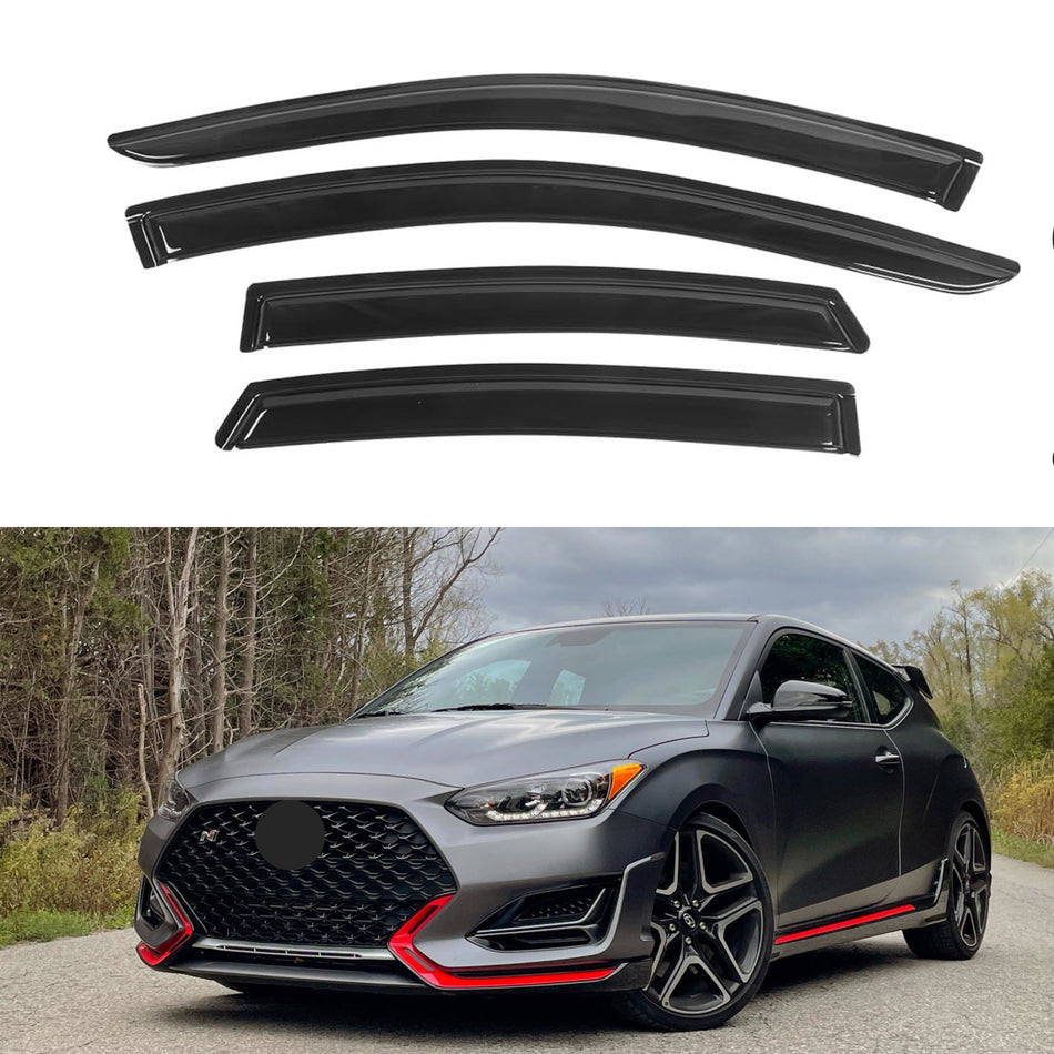 Window Visors for Hyundai Veloster N 2019-2022, 4-Piece