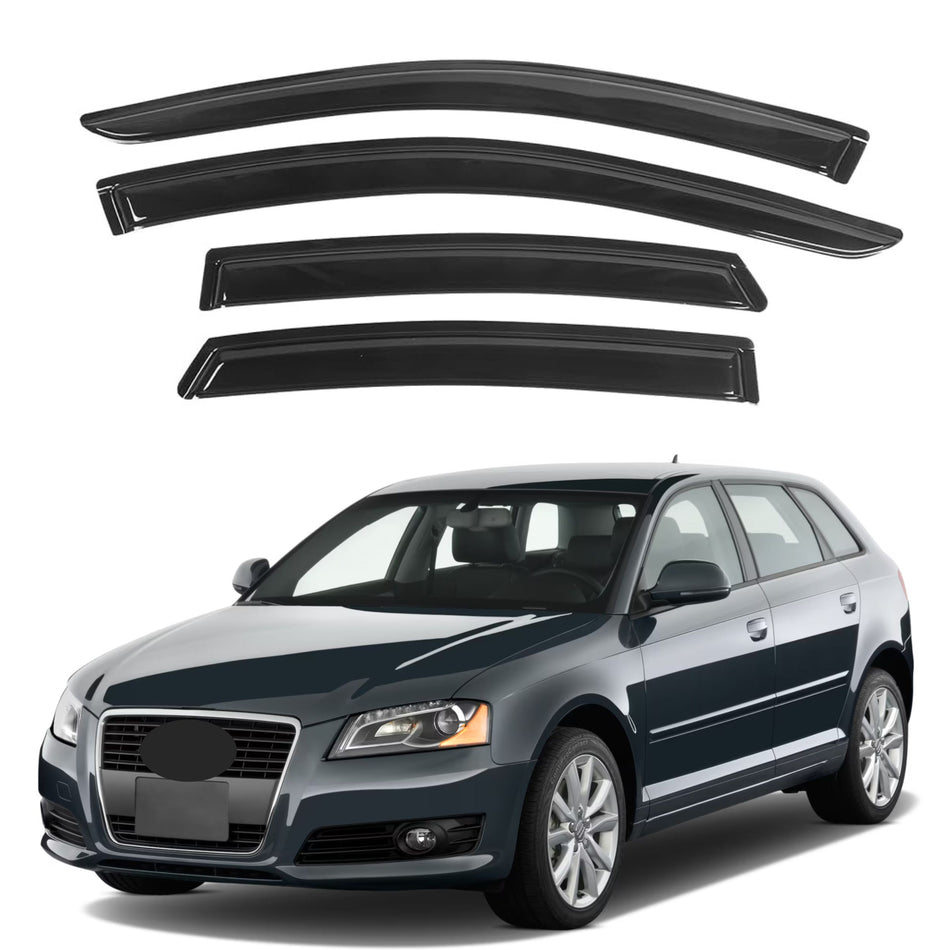 Window Visors for Audi A3 Hatchback 2003-2013, 4-Piece