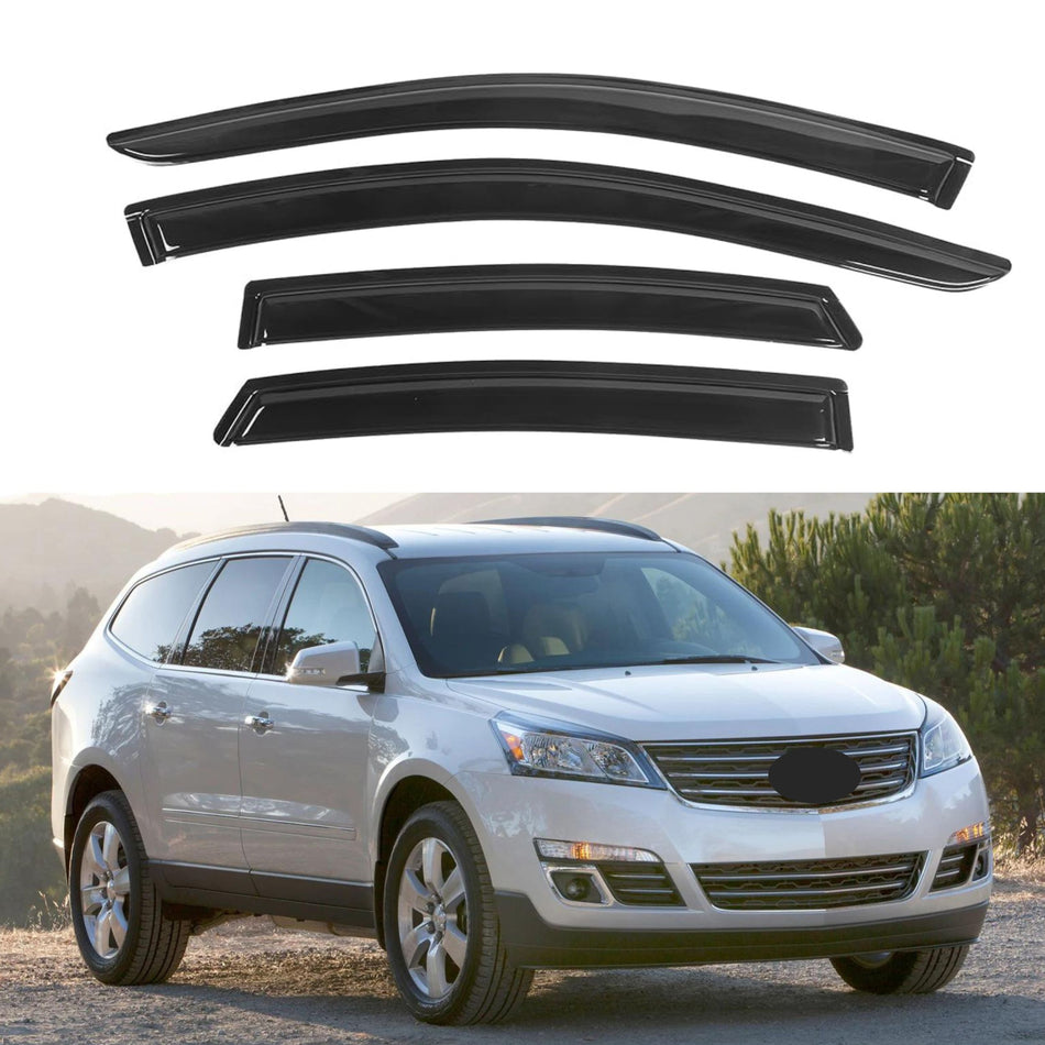 Window Visors for Chevrolet Traverse 2009-2017, 4-Piece