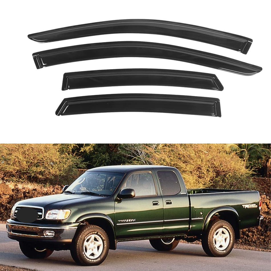 Window Visors for Toyota Tundra Access Cab 2000-2006, 4-Piece