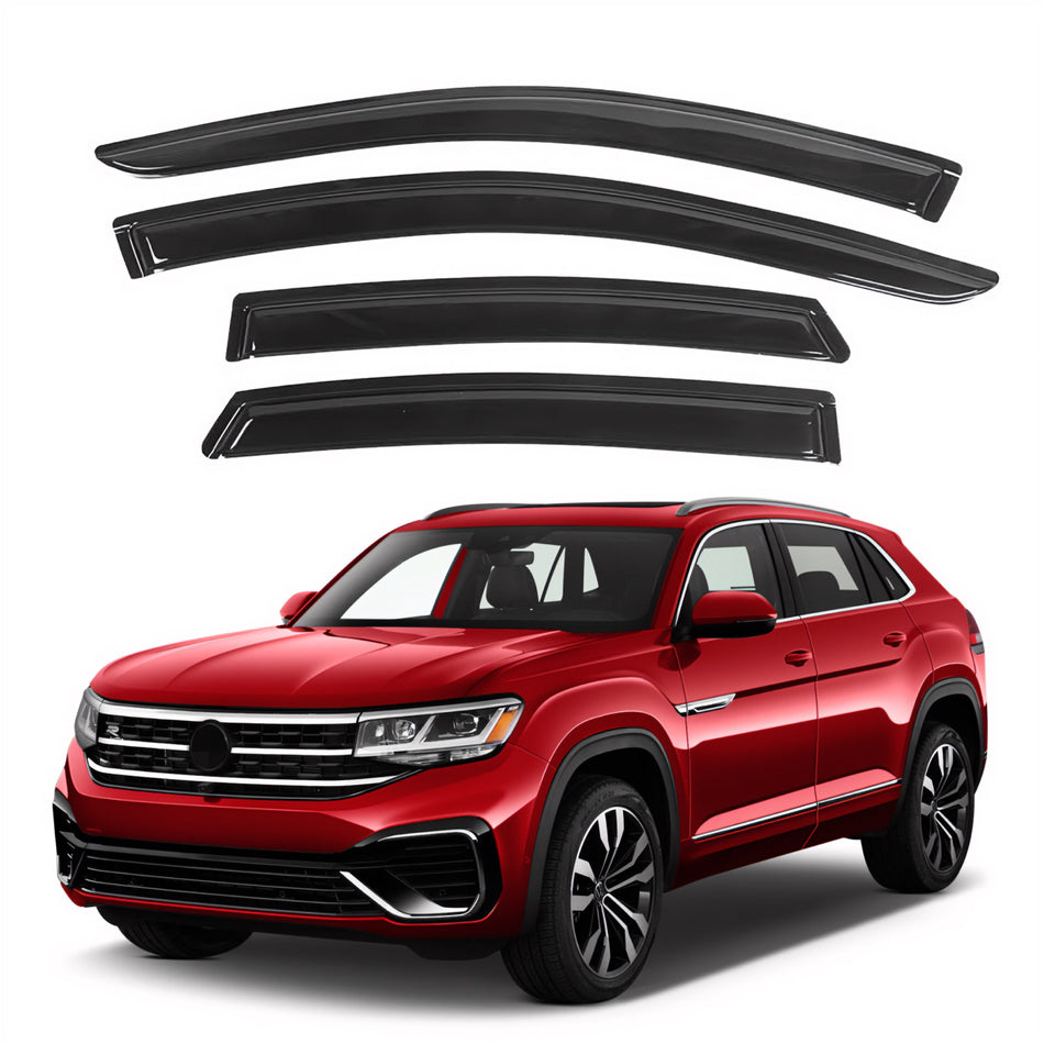 Window Visors for Volkswagen (VW) Atlas 2018-2024, 4-Piece