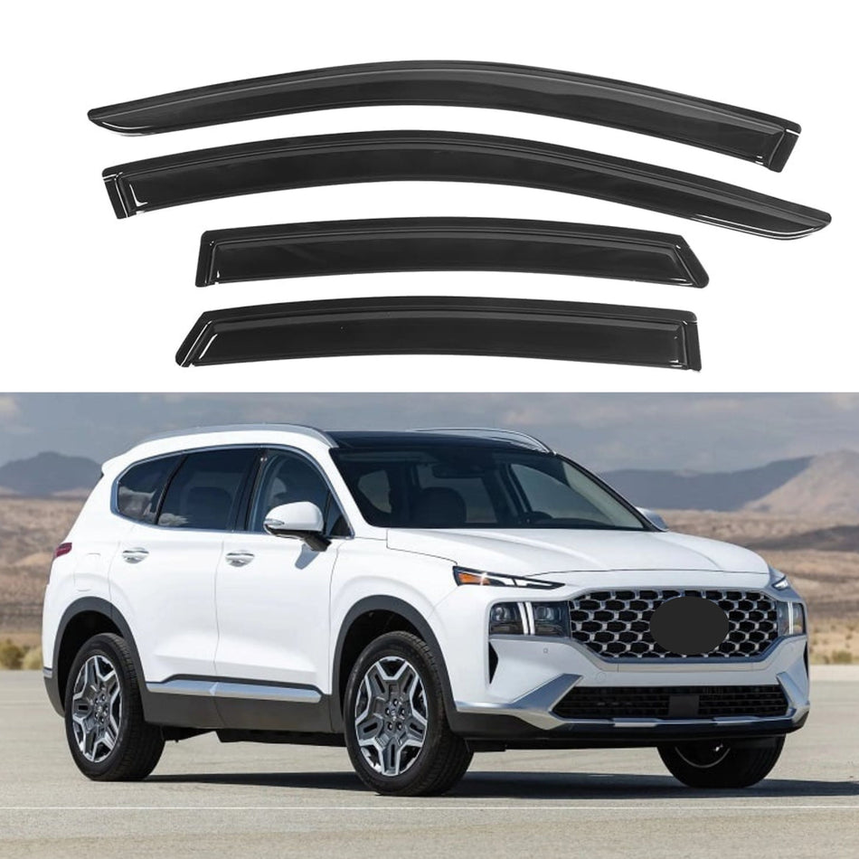 Window Visors for Hyundai Santa Fe 2019-2023, 4-Piece