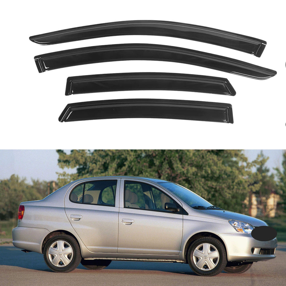 Window Visors for Toyota Echo Sedan 2000-2005, 4-Piece