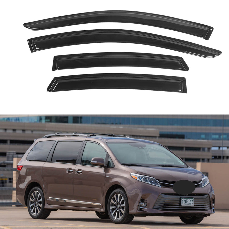 Window Visors for Toyota Sienna 2011-2020, 4-Piece