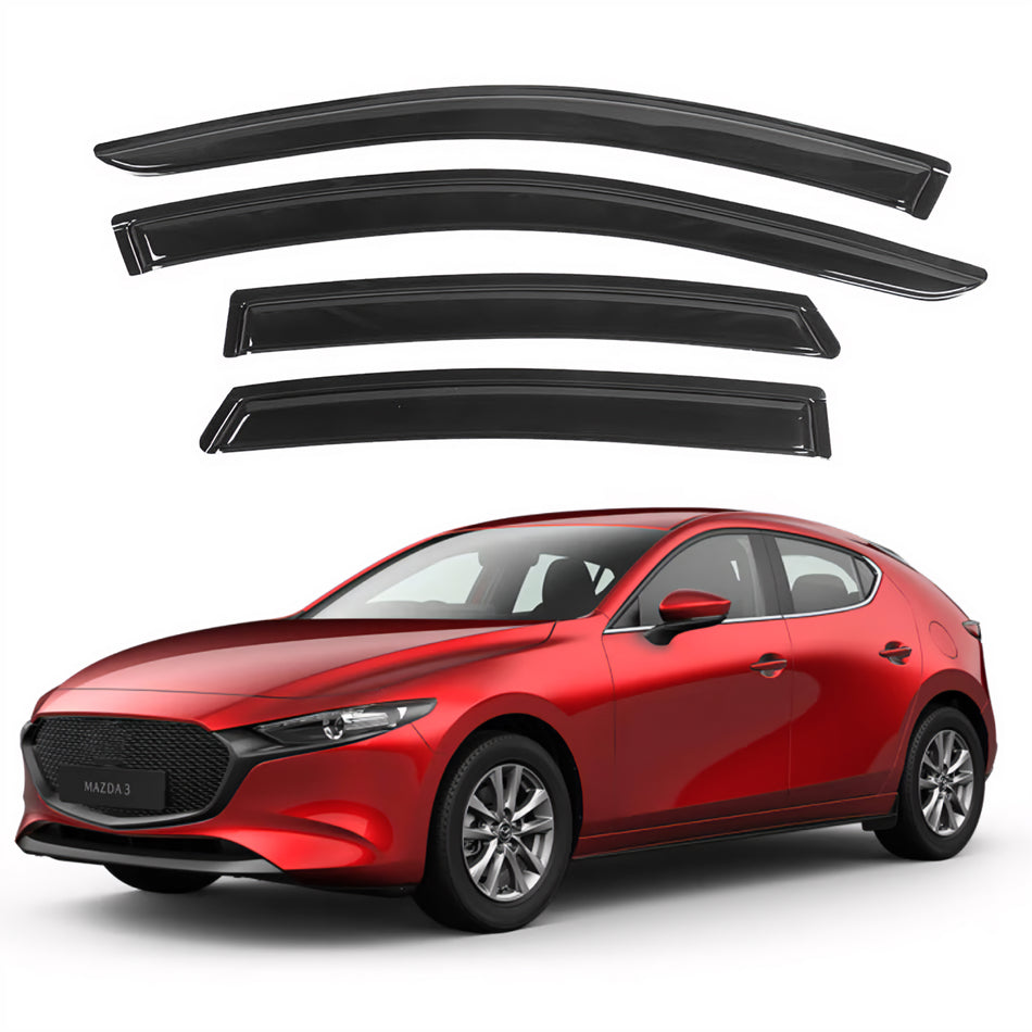 Window Visors for Mazda 3 Hatchback 2019-2024, 4-Piece