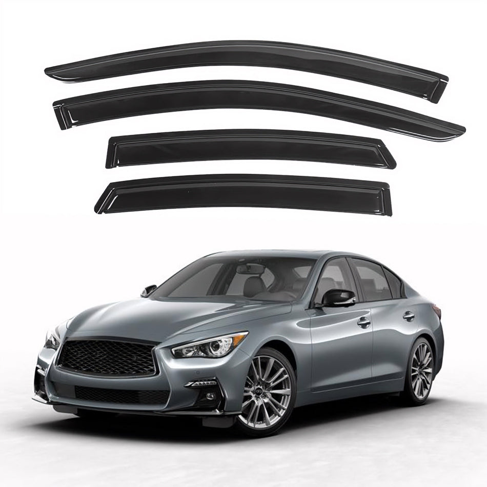 Window Visors for Infiniti Q50 2014-2022, 4-Piece