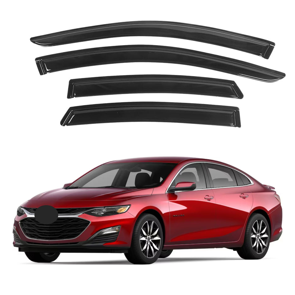 Side Window Deflectors for Chevrolet Malibu 2016-2024 (Excludes 2016 Limited Model), 4-Piece