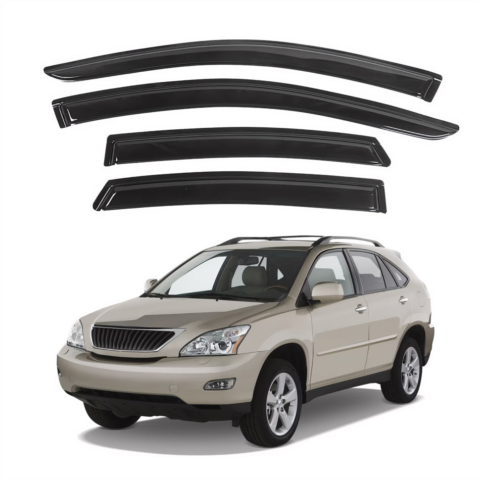 Window Visors for Lexus RX Series 2004-2009, 4-Piece