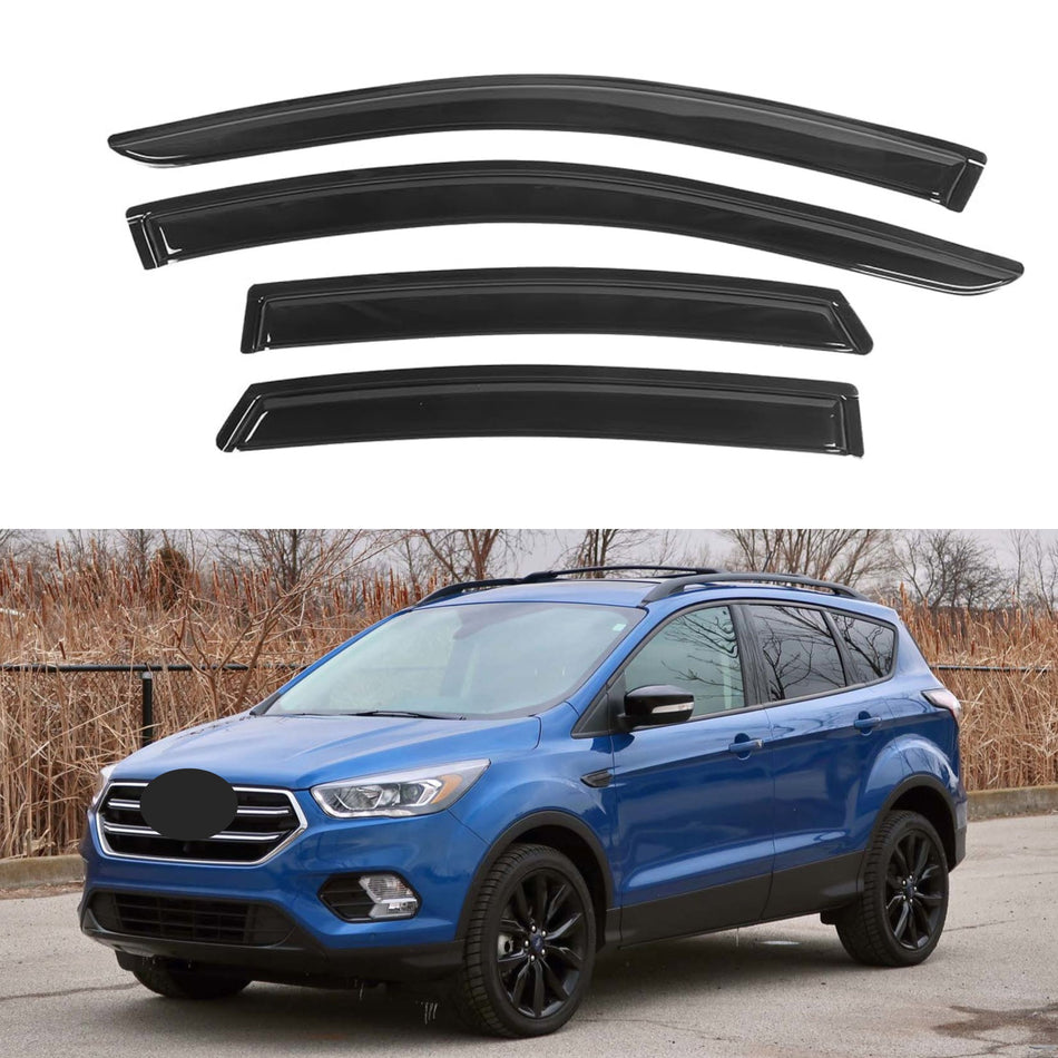 Side Window Deflectors for Ford Escape 2013-2019, 4-Piece