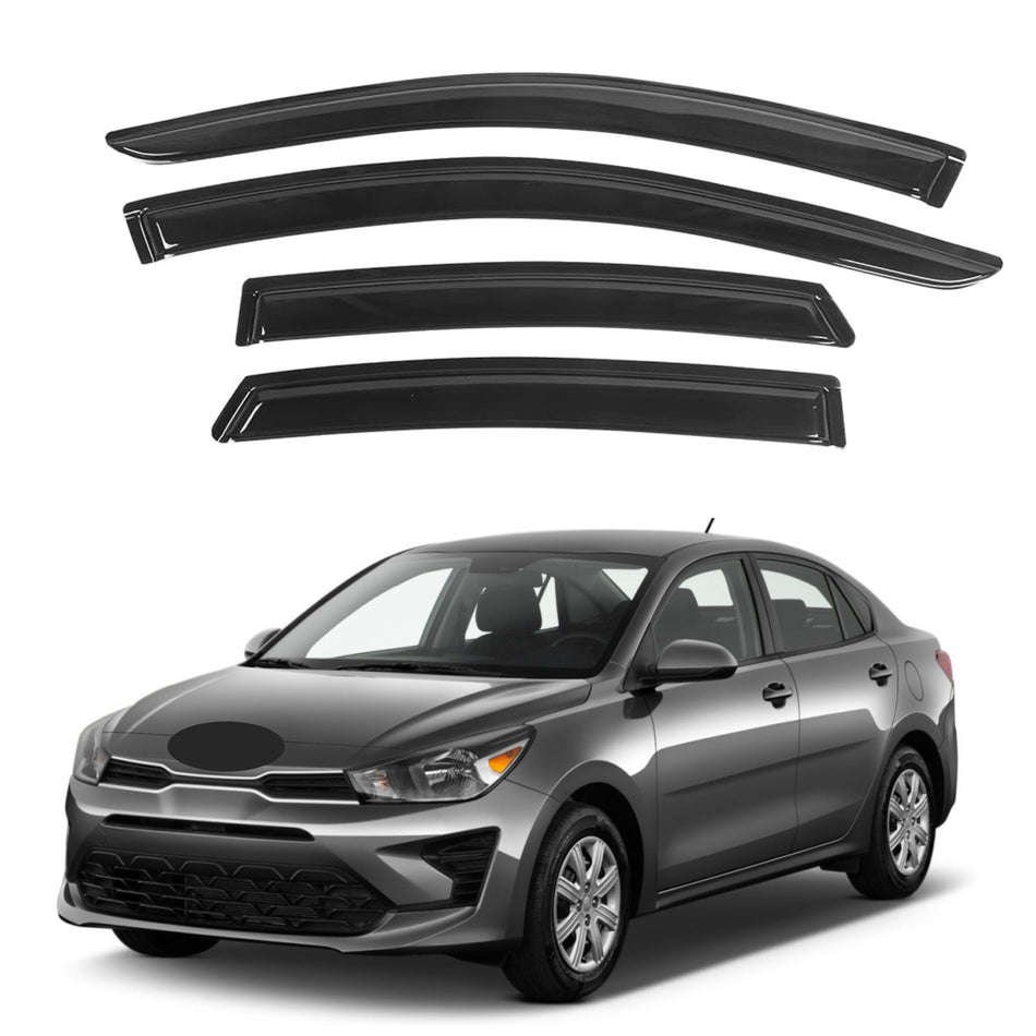 Window Visors for Kia Rio Sedan 2018-2023, 4-Piece