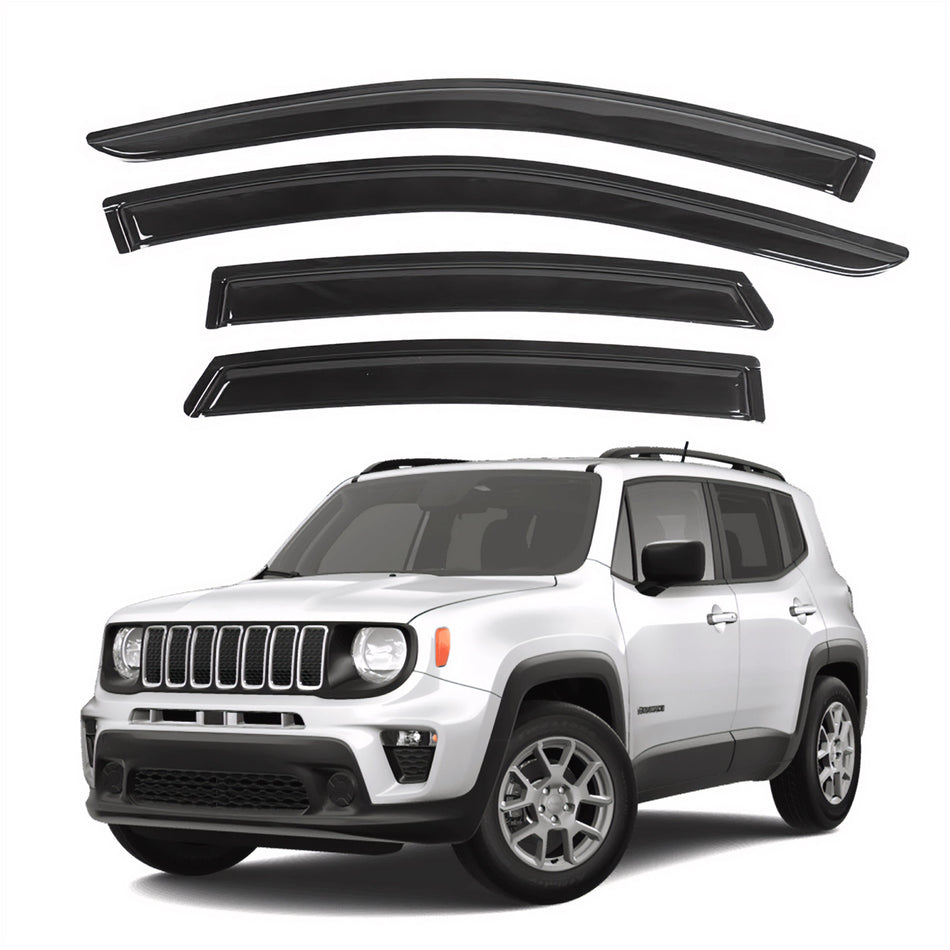 Window Visors for Jeep Renegade 2015-2024, 4-Piece