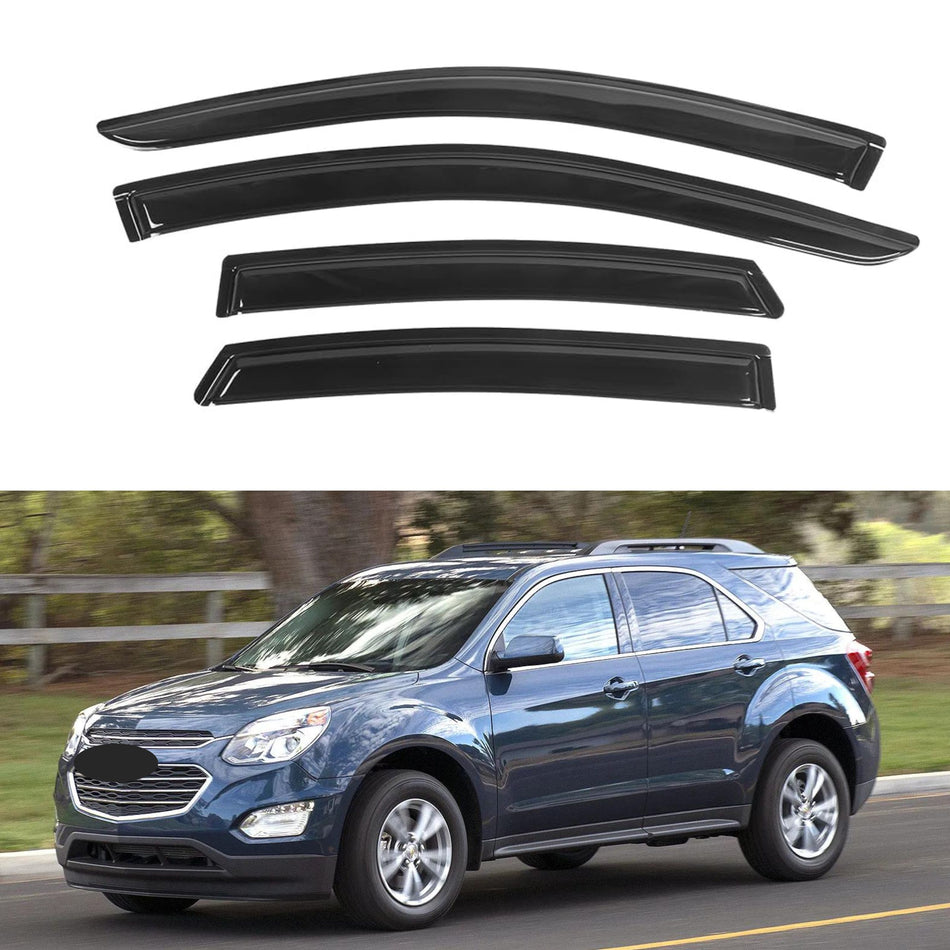 Window Visors for Chevrolet Equinox 2010-2017, 4-Piece