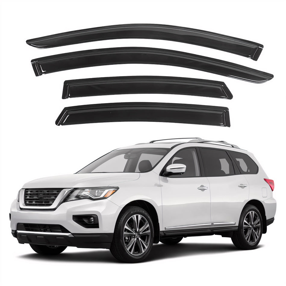 Window Visors for Nissan Pathfinder 2013-2021, 4-Piece