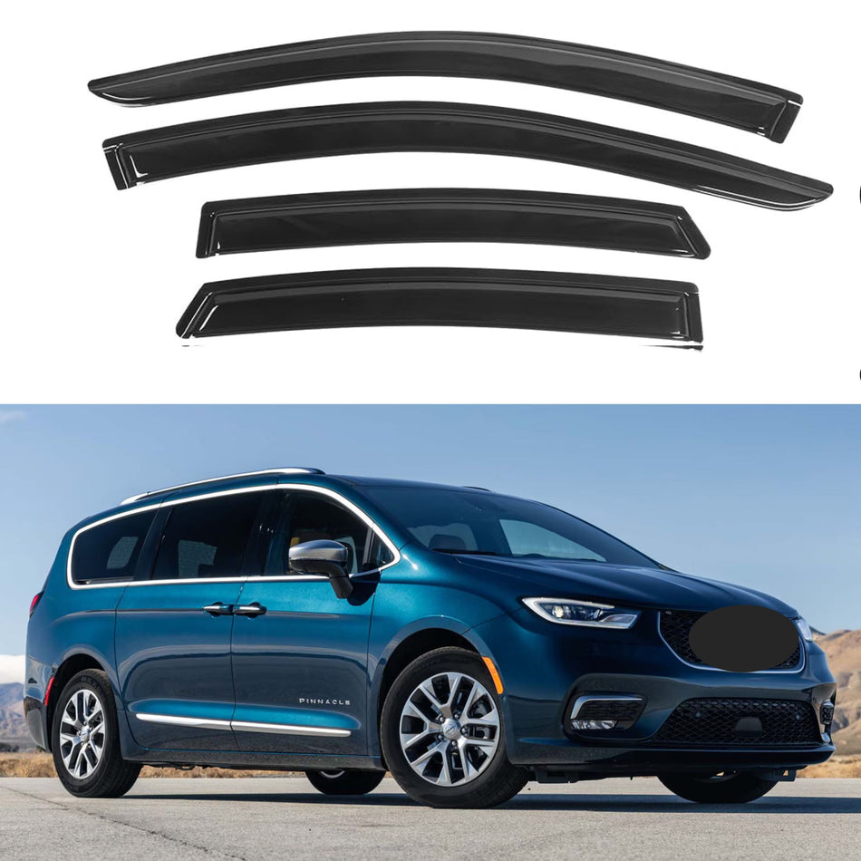 Window Visors for Chrysler Pacifica 2017-2024, 4-Piece