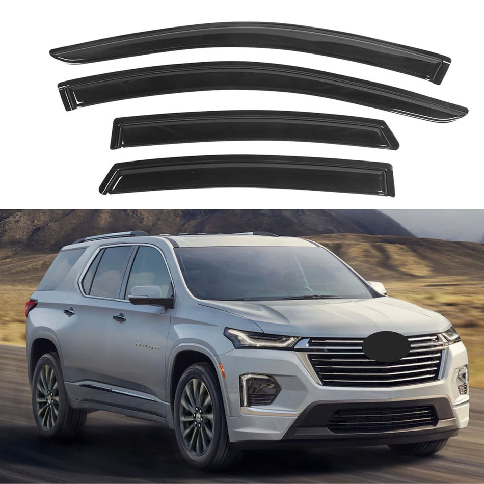 Side Window Deflectors for Chevrolet Traverse 2018-2023, 4-Piece