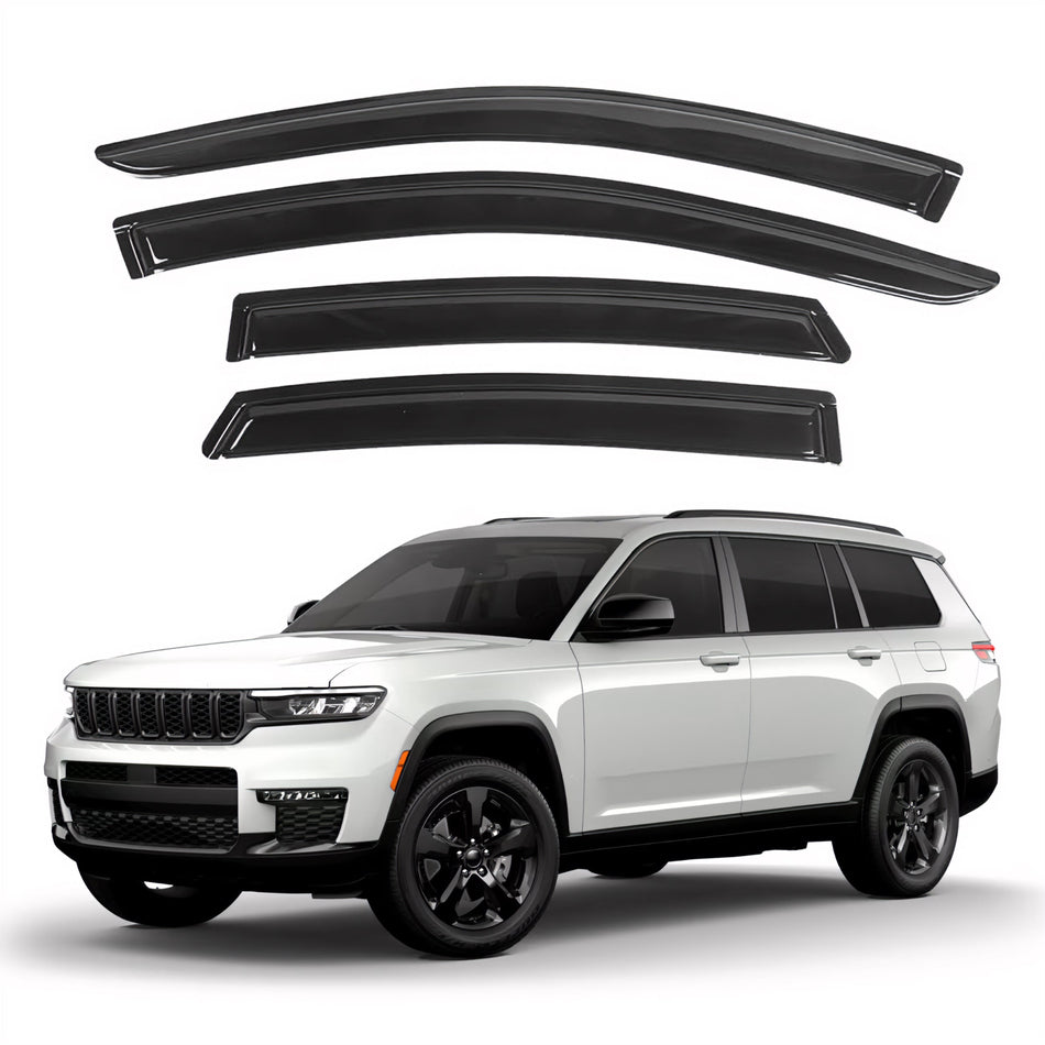 Window Visors for Jeep Grand Cherokee L 2021-2024, 4-Piece