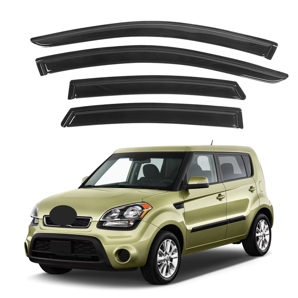 Window Visors for Kia Soul 2009-2013, 4-Piece