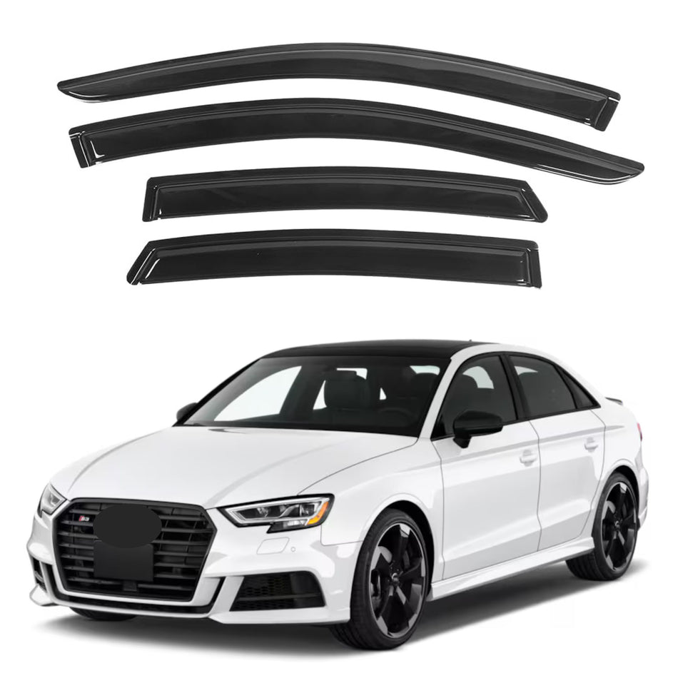 Window Visors for Audi A3 Sedan 2014-2020, 4-Piece