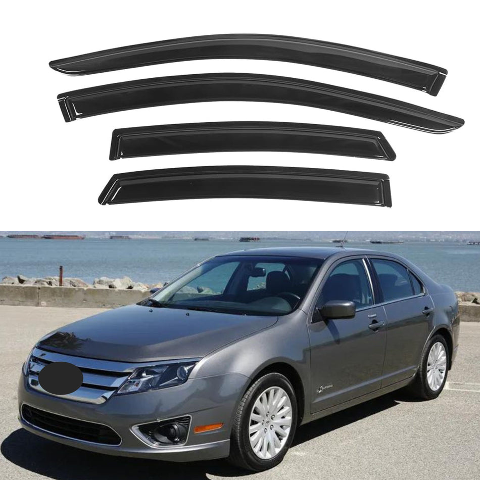 Window Visors for Ford Fusion 2006-2012, 4-Piece (Tape-On)