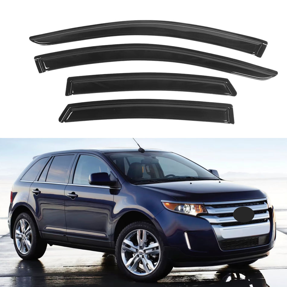 Window Visors for Ford Edge 2007-2014 & Lincoln MKX 2007-2015, 4-Piece