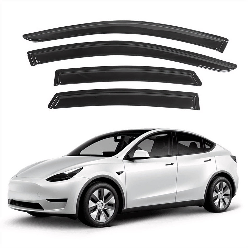 Window Visors for Tesla Model Y 2020-2024, 4-Piece