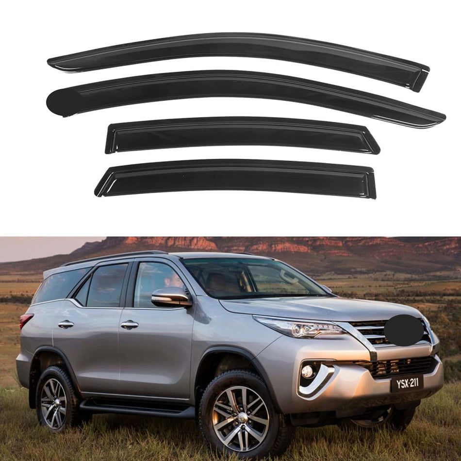 Window Visors for Toyota Fortuner 2005-2015, 4-Piece