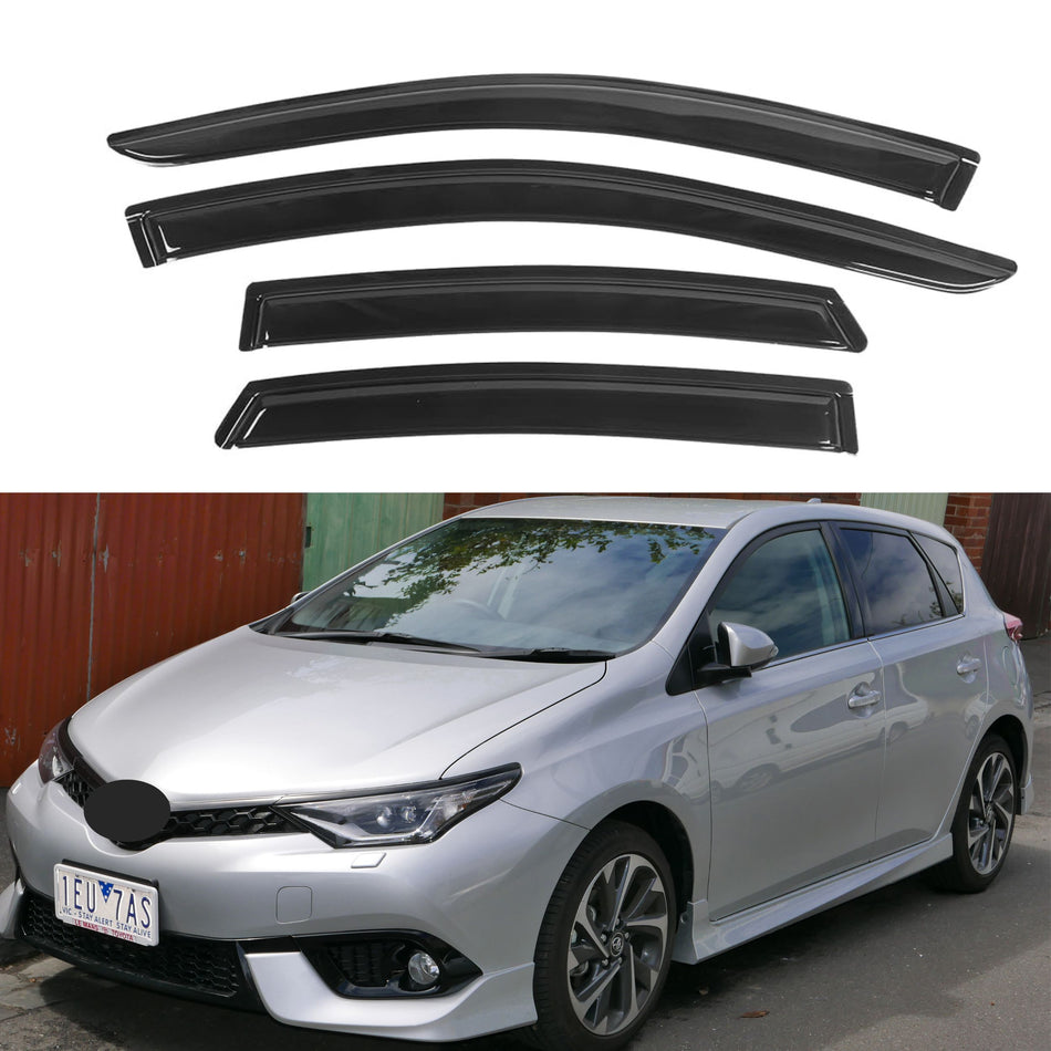 Window Visors for Toyota Corolla Hatchback 2012-2018, 4-Piece