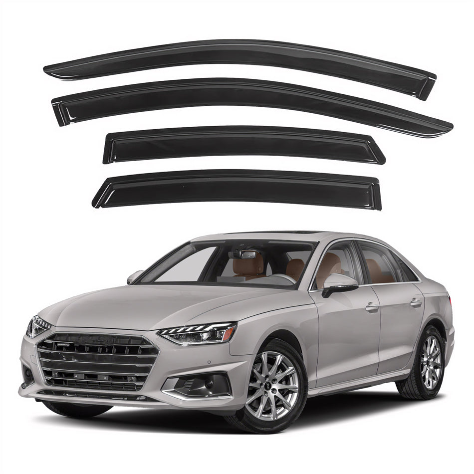 Window Visors for Audi A4 Sedan 2017-2023, 4-Piece