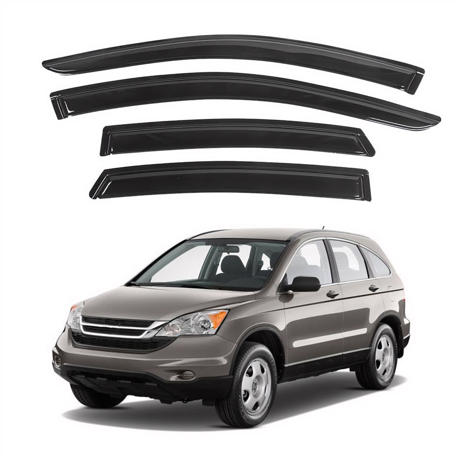 Side Window Deflectors for Honda CR-V 2007-2011, 4-Piece