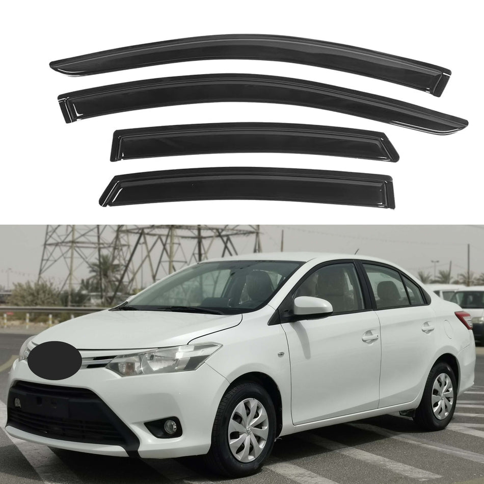 Window Visors for Toyota Yaris Sedan 2007-2013 (Excludes Hatchback), 4-Piece