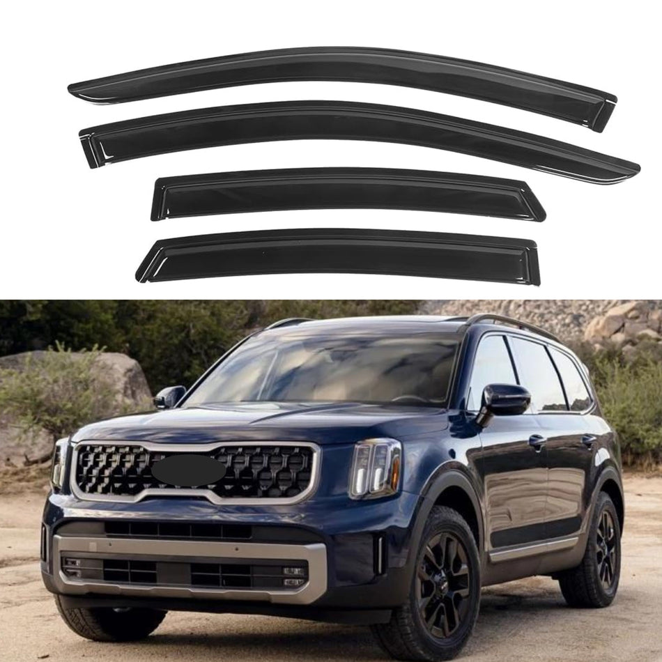 Window Visors for Kia Telluride 2020-2024, 4-Piece