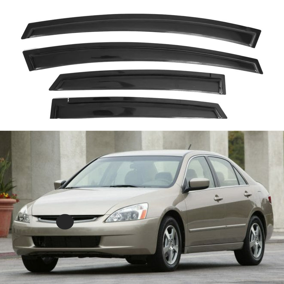 Side Window Deflectors for Honda Accord Sedan 2003-2007, 4-Piece