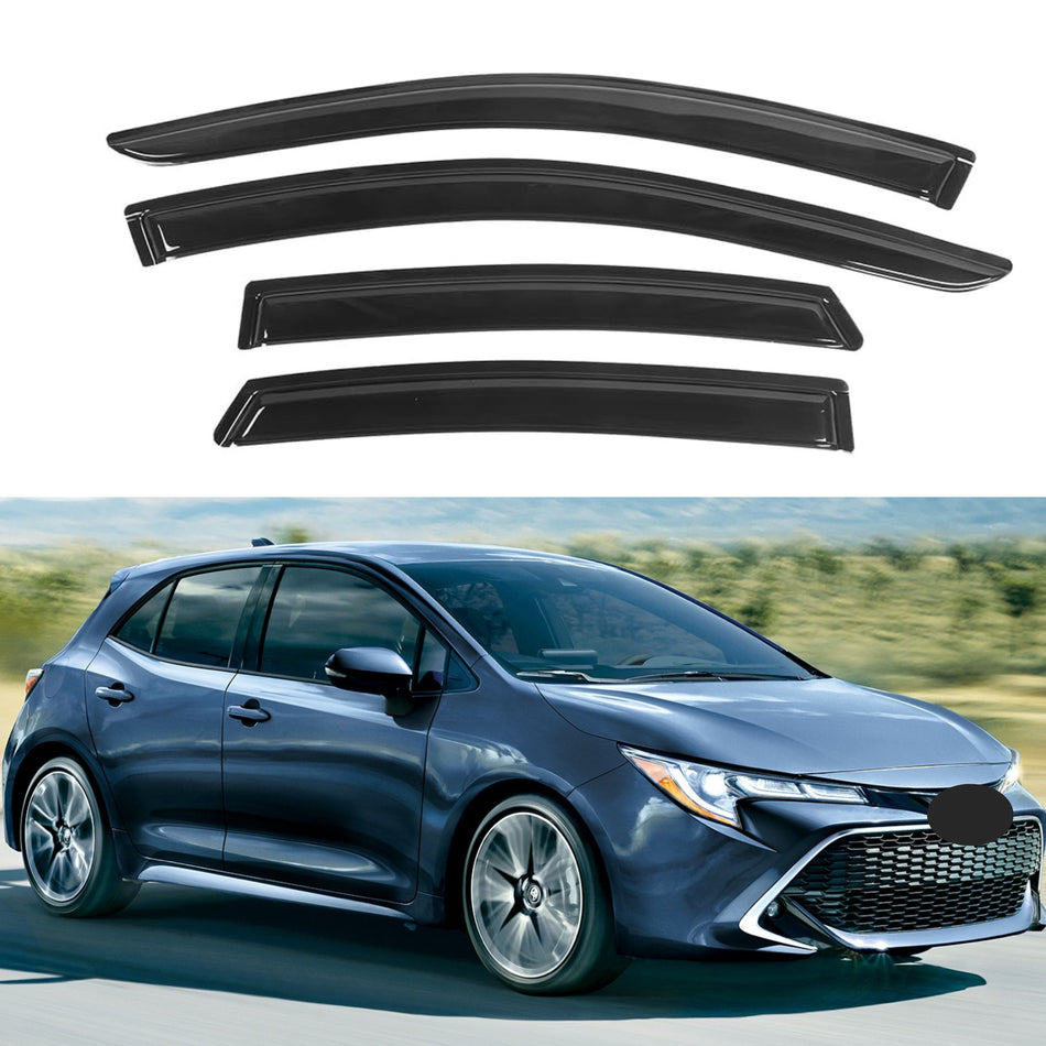 Window Visors for Toyota Corolla Hatchback 2019-2024, 4-Piece