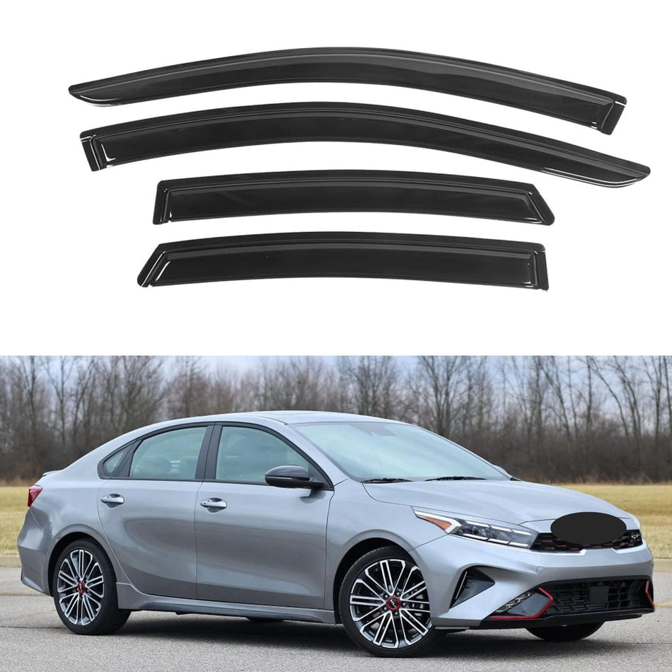 Window Visors for Kia Forte Sedan 2019-2024, 4-Piece