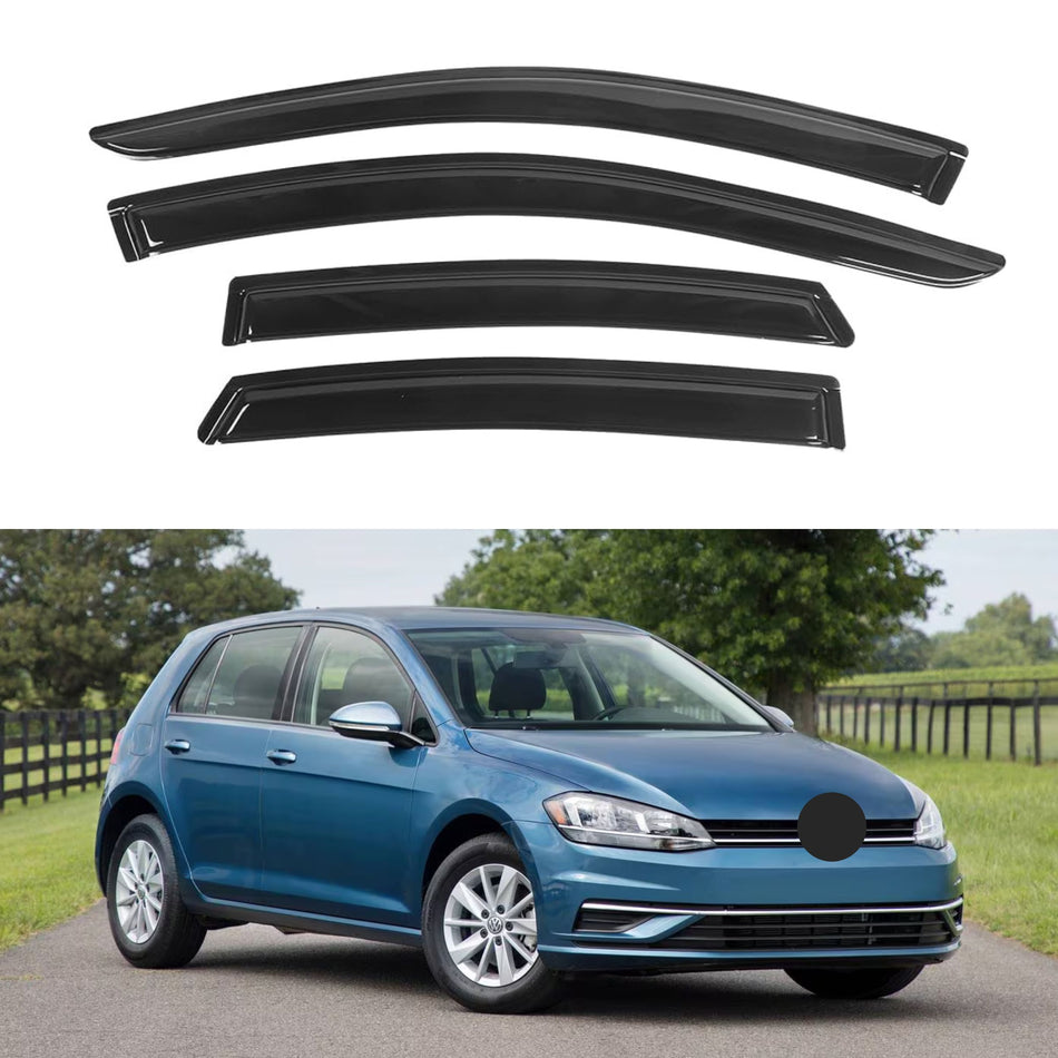 Window Visors for Volkswagen (VW) Golf MK7 Hatchback 2015-2021, 4-Piece