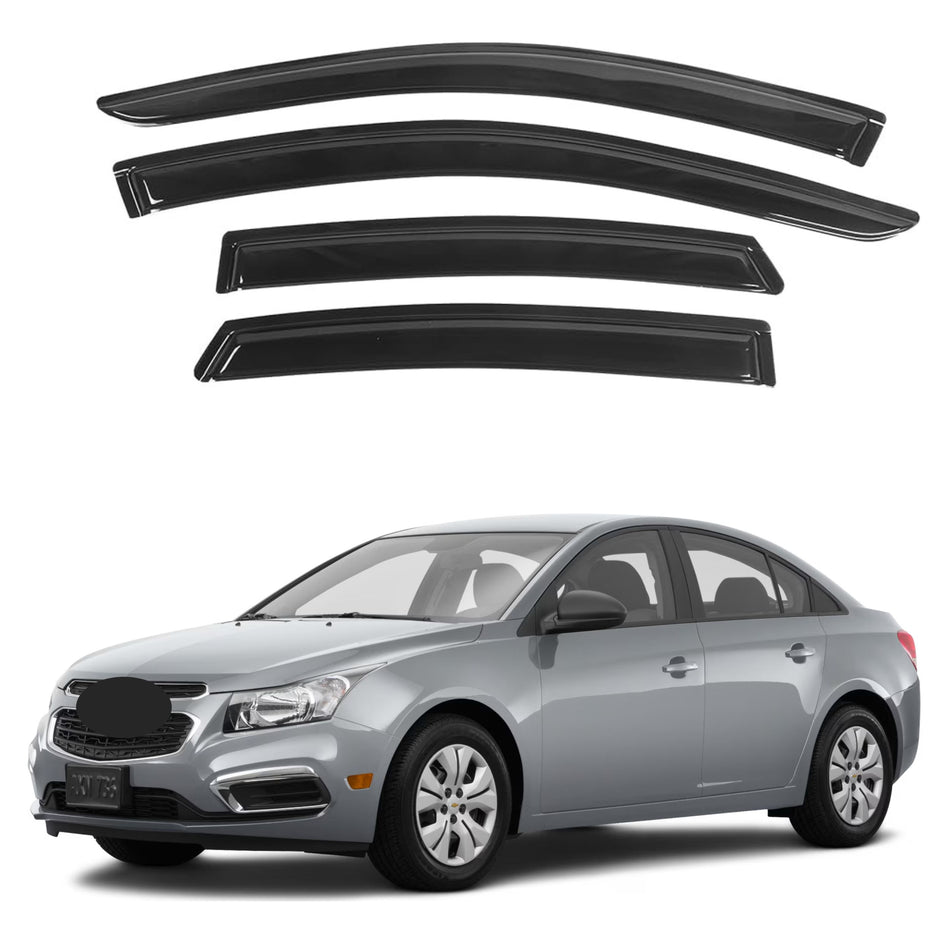 Side Window Deflectors for Chevrolet Cruze 2011-2015 & Cruze Limited 2016, 4-Piece