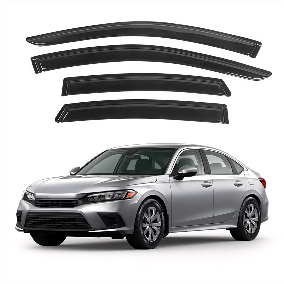 Window Visors for Honda Civic Sedan 2022-2024, 4-Piece